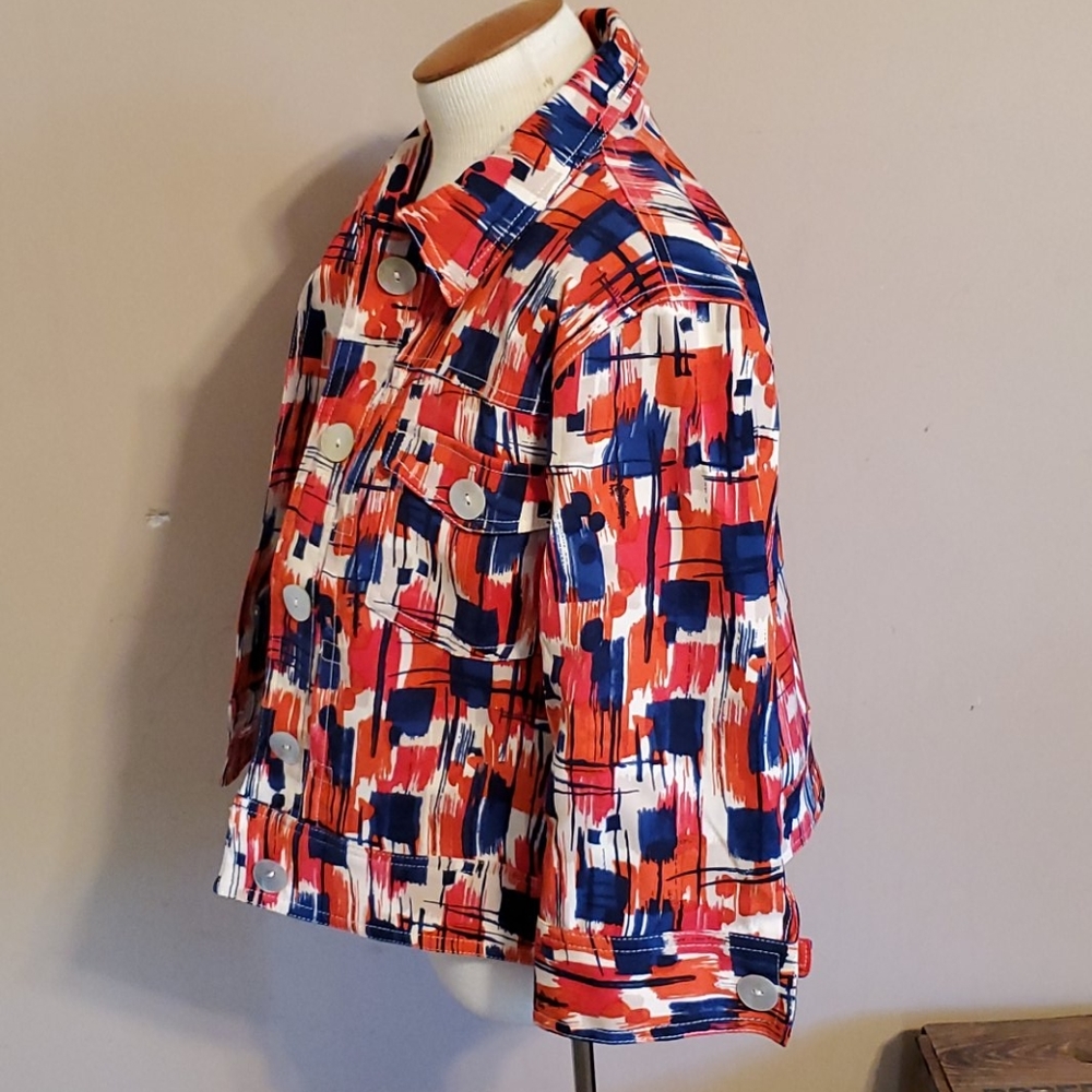 Ruby Rd Cropped Lined Jacket Size 10p - image 8